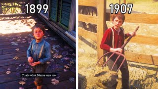 Jack Marston differences 1899 vs 1907  RDR2  Red Dead Redemption 2 [upl. by Llednohs573]