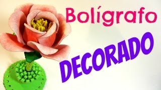 Bolígrafo decorado Regalo original Manualidades fáciles [upl. by Kenimod393]