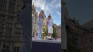 Vlaanderen feest Antwerpen 11072024 Hannah Mae amp Maksim Ik Wil Dat Je Liegt [upl. by Ivad]