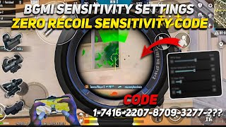 NEW UPDATE 34 finallyBEST SENSITIVITY CODE  CONTROL SETTINGS BGMIPubg [upl. by Jeanette]