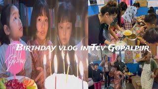 Nangzay 8th birthday celebration in TCV Gopalpur🎉💃 tibetan vlogger [upl. by Namyaw]