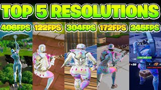 The BEST 5 Stretched Resolutions in Fortnite OG Season HUGE FPS BOOST [upl. by Hpeosj]