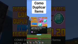 Como DUPLICAR ITEMS en Minecraft Bedrock 120 [upl. by Orna]