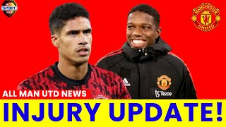 VARANE AND MALACIA LATEST INJURY UPDATE ALL MAN UNITED NEWS [upl. by Ayanal818]