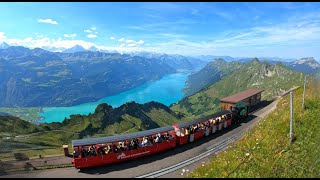 World’s Most Scenic Train Journey in Switzerland  Brienz Rothorn Bahn [upl. by Grose]