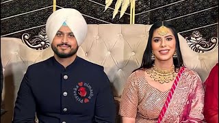 Punjabi singer Gurnam Bhullar reception party viedo with his wife [upl. by Thomasine]