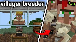 The best villager breeder in Minecraft bedrock 121 [upl. by Aluap300]