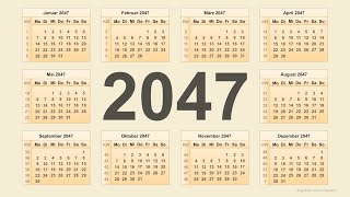 Kalender 2047 [upl. by Cesaro]