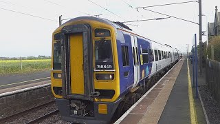 Northern Class 158 leaves Acklington 13524 [upl. by Ivens]