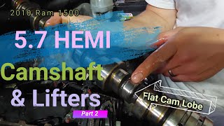 20032012 Ram 1500 Hemi 57l Camshaft and lifter replacement Part 2  Hemi Tick  Cylinder Head [upl. by Hoenack171]