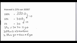 Procenten Percentage van een geheel uitrekenen makkelijk [upl. by Fulks]