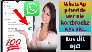 Kortbroek wys nie op whatsappfoto nie maak reg Nuwe opdatering 2024 [upl. by Liahus]