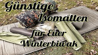 Günstige Isomatten und Sitzkissen für Bushcraft oder Euer Winterbiwak [upl. by Mercado380]