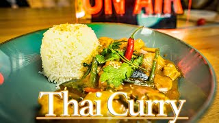 Schnelles Thai Curry mit Hähnchen und Kokosmilch  4K REZEPT [upl. by Niwrad]