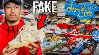 EXPOSING FAKE Shoes At Sneaker Con Real Reps or Custom [upl. by Lezned139]