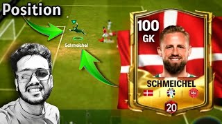 96 RATED EURO KASHPER SCHMEICHELS REVIEW  HIS POSITION 🥵 LIKE FATHER  FC MOBILE GAMEPLAY [upl. by Adnolat]