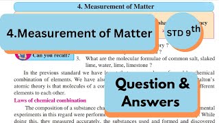 9th Science  Measurements of matter  Chapter 4   maharashtra board [upl. by Juieta229]