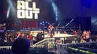 Brodie Lee and the Dark Order vs Dustin Rhodes and the Natural Nightmares at AEW All Out 2020 [upl. by Essilem377]