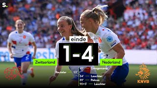 Highlights uit de match ZwitserlandNederland 14 [upl. by Nastassia712]