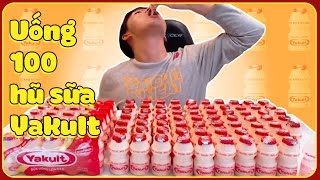 THỬ THÁCH 100 hũ sữa chua YAKULT  100 YAKULT Challenge [upl. by Cohl]