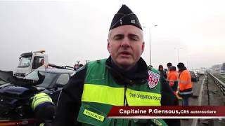 Carambolage sur la voie sur berges à Bègles [upl. by Felix]