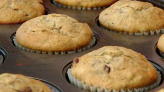 Banana and Chocolate Chip Muffin Recipe  by Laura Vitale  Laura in the Kitchen Ep 131 [upl. by Kinna]