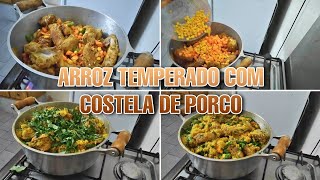 ARROZ TEMPERADO COM COSTELA DE PORCO Veja o Resultado [upl. by Hedva]