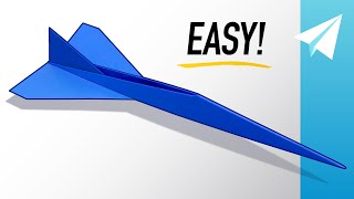 How to Make an EASY Jet Paper Airplane that Flies REALLY Fast — Concorde Tutorial [upl. by Yaya]