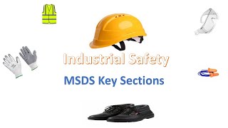 MSDS key sections  industrial safety [upl. by Aelanej]