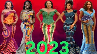 Latest Ghanaian Kente Styles 2023 [upl. by Kcirdahs]