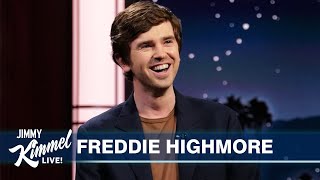 Freddie Highmore on Being Pushed into a Broom Closet at a Talk Show amp We Test His Medical Knowledge [upl. by Innavoig506]