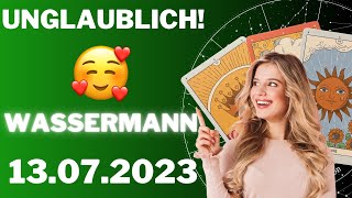 ðŸ¥°MACH DICH BEREIT FÃœR EINE UNGLAUBLICHE ERFAHRUNG ðŸ€ Wassermann  Horoskop  13Juli 2023 [upl. by Airetnahs]