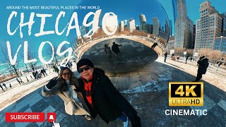 Exploring Downtown Chicago In 4k  Cinematic Vlog Showcasing Top Attractions [upl. by Nrevel186]