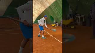 Manutenzione campo tennis tennisyoutube yesandnotennis puntoperso tennisrules [upl. by Langley308]