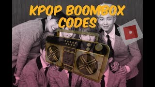 BOOMBOX CODES OF KPOP SONGS [upl. by Vijnas]