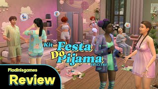 Review do novo Kit Festa do Pijama do THE SIMS 4 [upl. by Cloe]