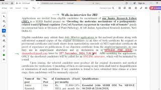 Hurry up Walk in at ICAR  IARI NEW DELHI FOR JRF DIV PLANT PATHOLOGY [upl. by Ellennej235]