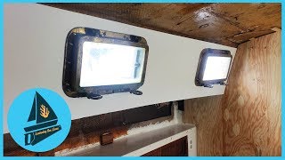 50 Bulkhead Replacement and Major Portlight Upgrade  Learning the Lines  DIY Sailing [upl. by Assened383]