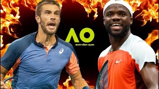 Frances Tiafoe vs Borna Coric  Australian Open 2024 [upl. by Baram]