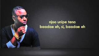 Baadae  Ommy Dimpoz  Lyrical Video [upl. by Clemence]