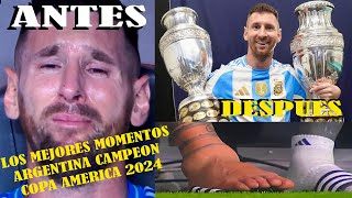 MOMENTOS QUE QUEDARAN PARA SIEMPRE MEMES CURIOSIDADES FESTEJOS ARGENTINA CAMPEON COPA AMERICA 2024 [upl. by Nibas]