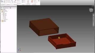 INVENTOR BASICS  CABINET amp DRAWER  ASSEMBLY amp EXPLODED VIEW [upl. by Ahsyek]