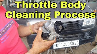 Throttle Body Cleaning Process  Chevrolet Spark Car Throttle Body Cleaning  Chevrolet Spark Car [upl. by Edda277]