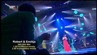 Emilija Kokić i Robert Kurbaša  Save your love Zvijezde pjevaju 2014 [upl. by Aihsenat454]