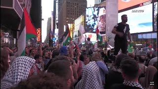 Multiple Arrested at Palestine Protest  Times Square NYC 73124 [upl. by Inez]