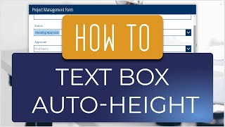 PowerApps  Text Box Auto Height [upl. by Isaiah]