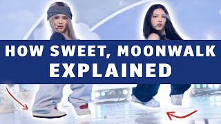 NewJeans How sweet dance moves detailed explanation tutorial footwork mirrored [upl. by Eliathas]