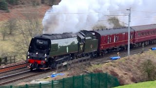 SR 34067 Tangmere shatters Oxenholme  The Winter Cumbrian Mountain Express  27124 [upl. by Niawtna419]