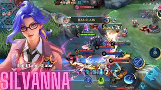 MANIAC Silvanna Hybrid Build is Completely OP  Top 1 Global Silvanna Build  MLBB [upl. by Saxena706]