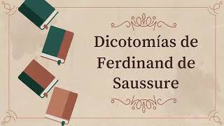 Dicotomias De Fernidand Saussure [upl. by Armyn]